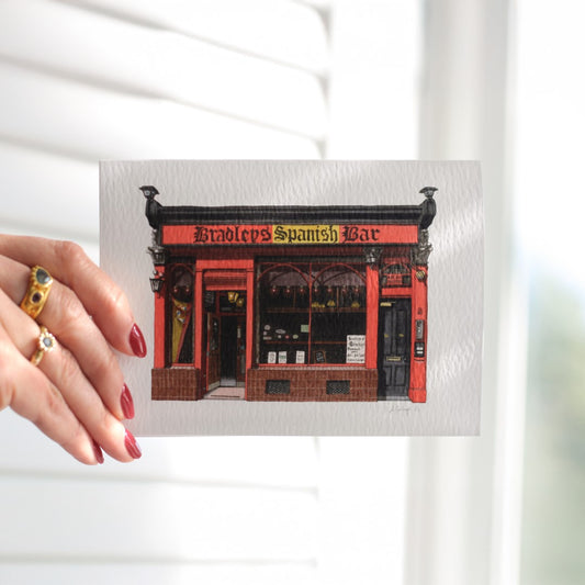 Soho - Bradley's Spanish Bar - Greeting card with envelope