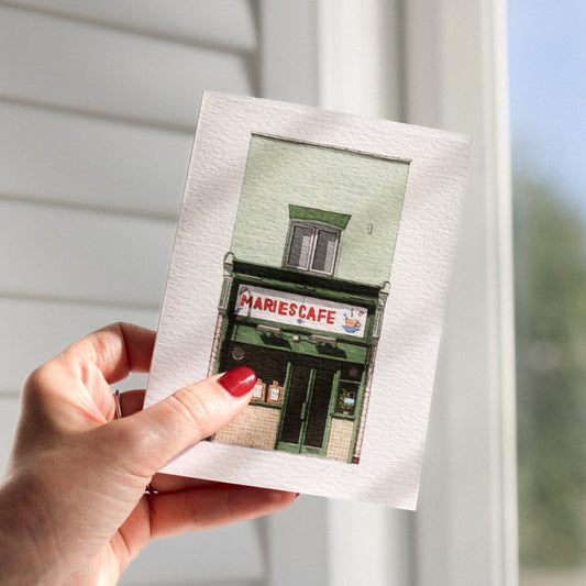 Waterloo - Marie's Cafe - Greeting card with envelope