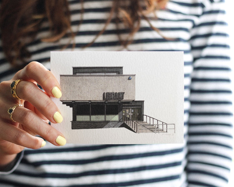 South Norwood - Library - Greeting card with envelope