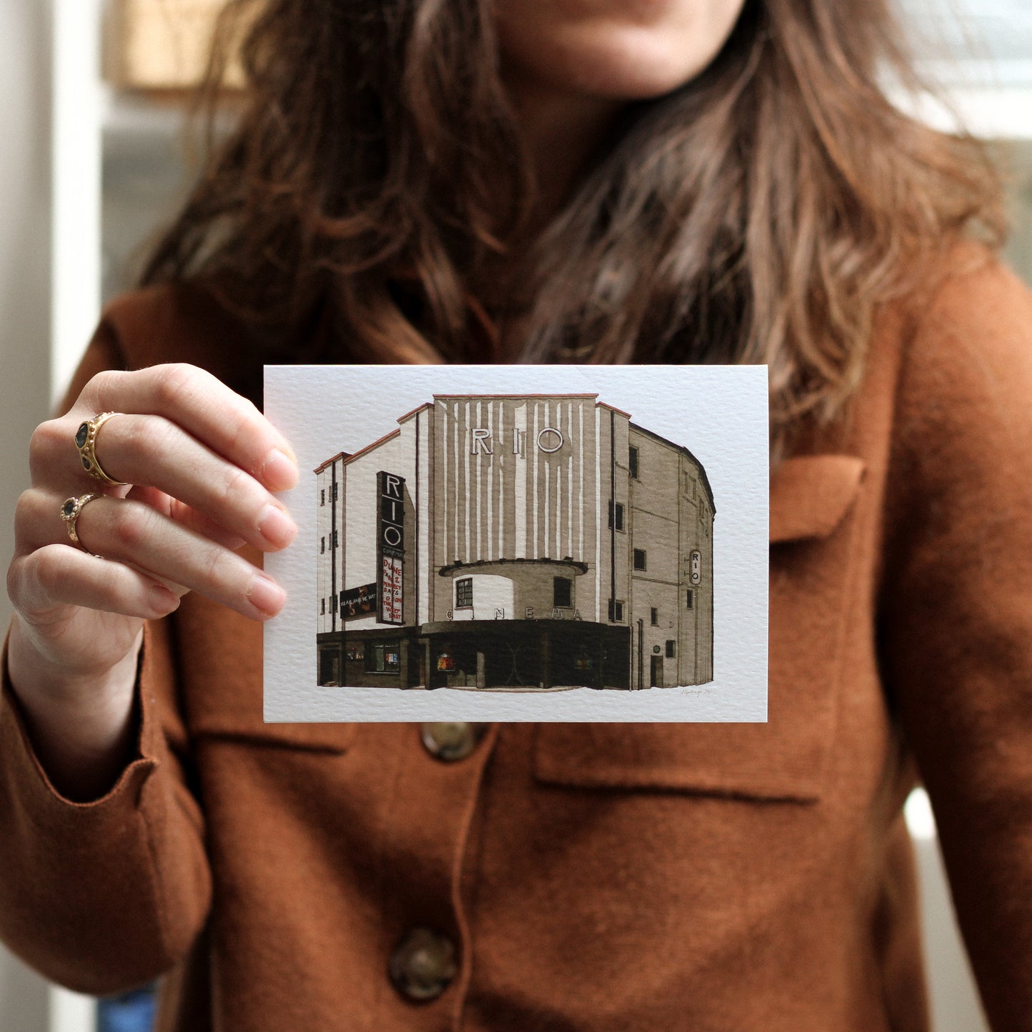 Dalston - Rio Cinema - Greeting card with envelope