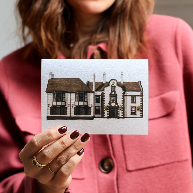 Carshalton - The Greyhound - Greeting card with envelope