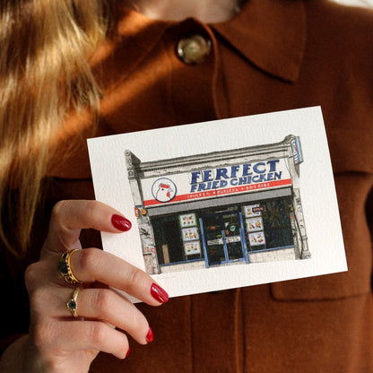 Forest Hill - Ferfect Fried Chicken Shop - Greeting card with envelope