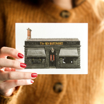 Camberwell - The Old Dispensary pub - Greeting card with envelope