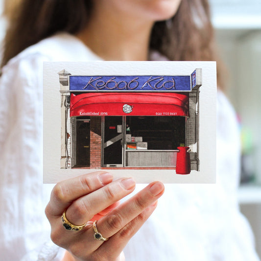 Fulham - Kebab Kid - Greeting card with envelope