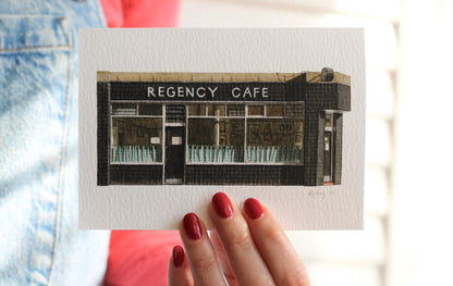 Pimlico - Regency Cafe - Greeting card with envelope - Victoria