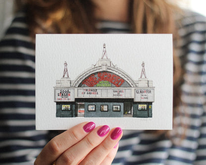 Angel - Screen on the green cinema - Greeting card with envelope