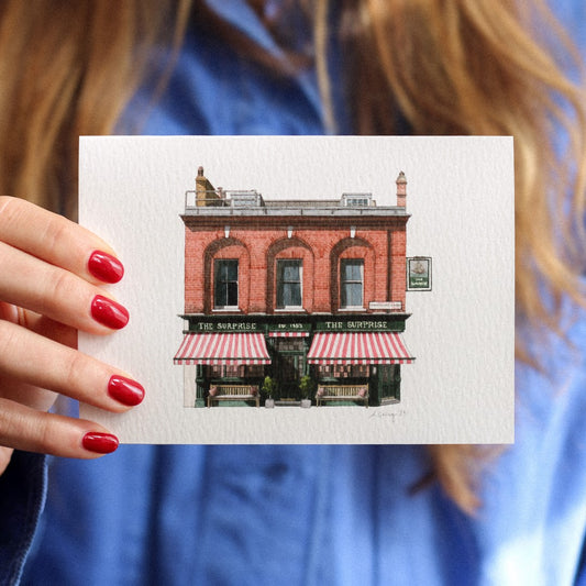 Chelsea - The Surprise pub - Greeting card with envelope