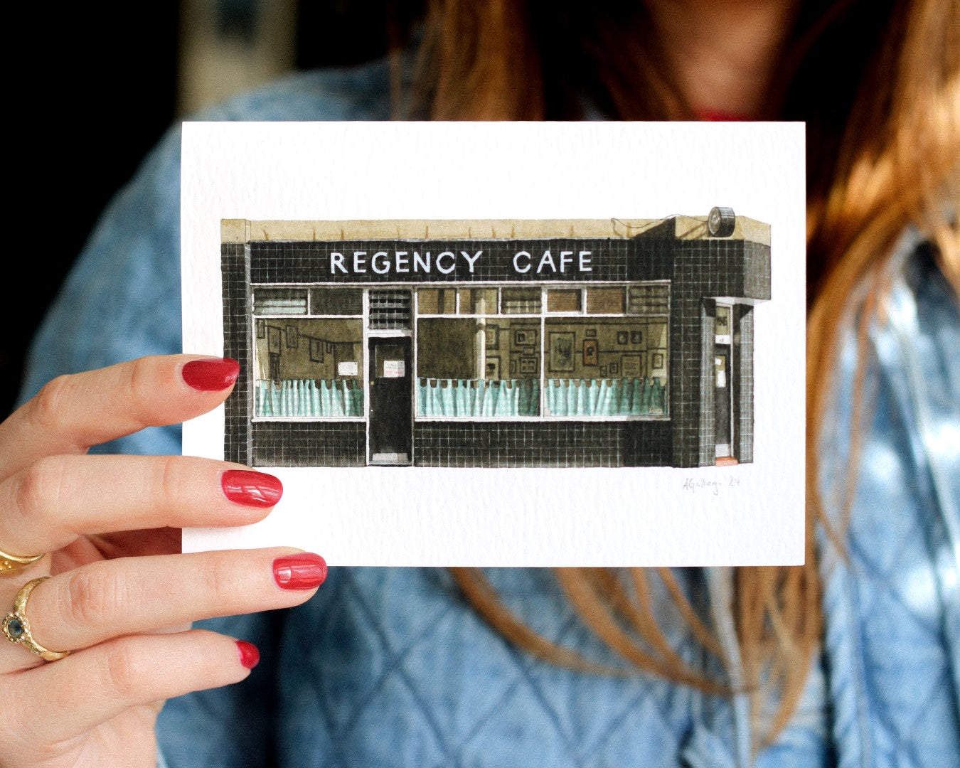 Pimlico - Regency Cafe - Greeting card with envelope - Victoria