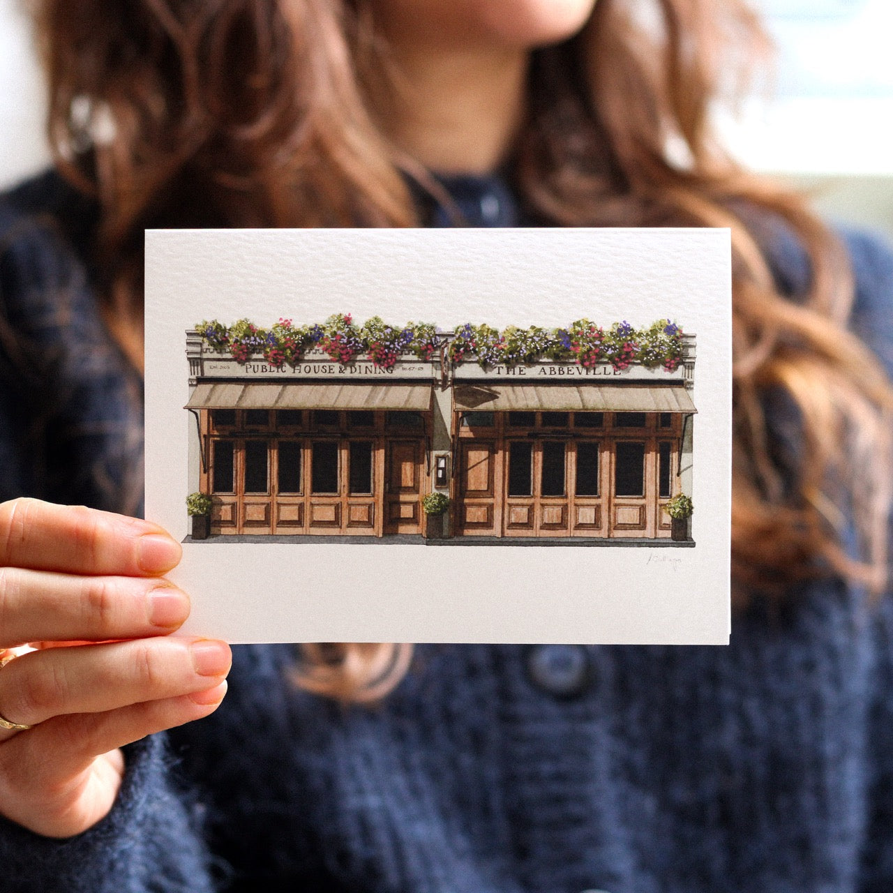 Clapham - The Abbeville - Greeting card with envelope