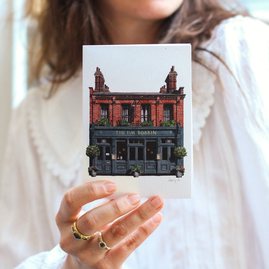 Clapham - The Tim Bobbin SW4 - Greeting card with envelope