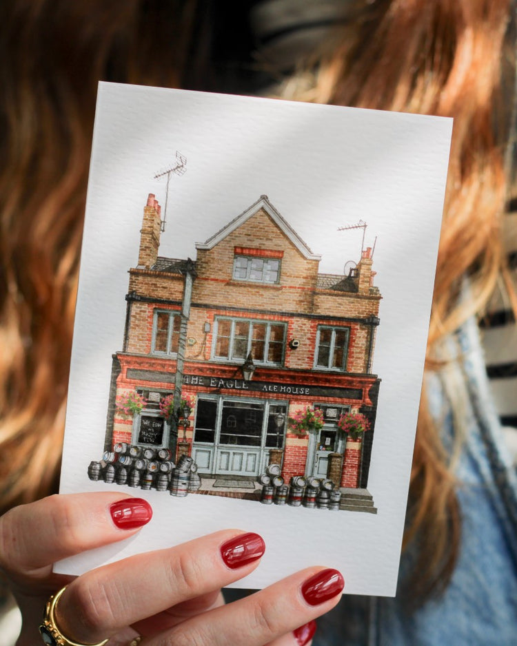 Clapham - The Eagle Ale House - Greeting card with envelope