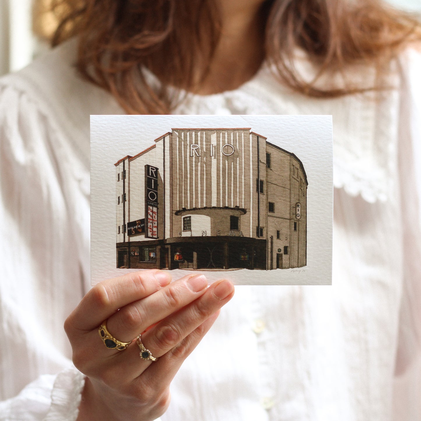 Dalston - Rio Cinema - Greeting card with envelope