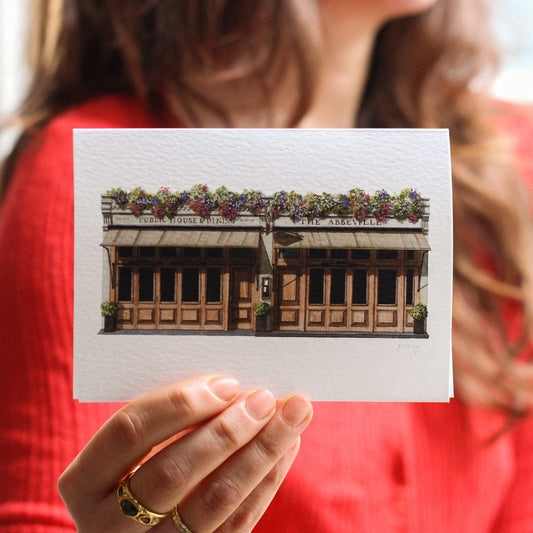 Clapham - The Abbeville - Greeting card with envelope