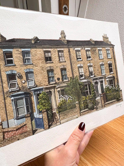 Hackney - Groombridge Road - Original watercolour painting (unframed)