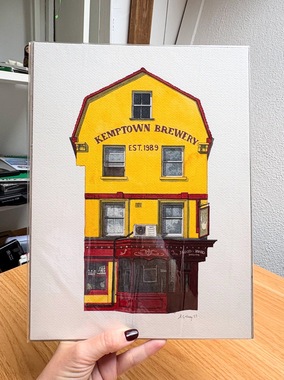 Brighton - Hand in Hand - Original watercolour painting (unframed)