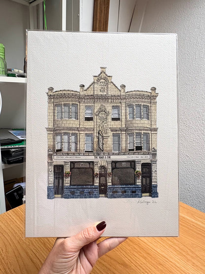 Hackney - Adam and Eve Pub - Original watercolour painting (unframed)
