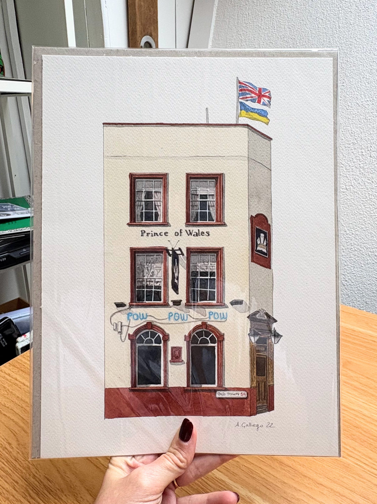 Clapham - Prince of Wales - Original watercolour painting (unframed)