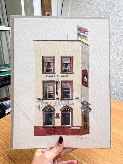 Clapham - Prince of Wales - Original watercolour painting (unframed)