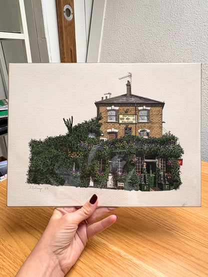 Finsbury Park - The Faltering Fullback - Original watercolour painting (unframed)