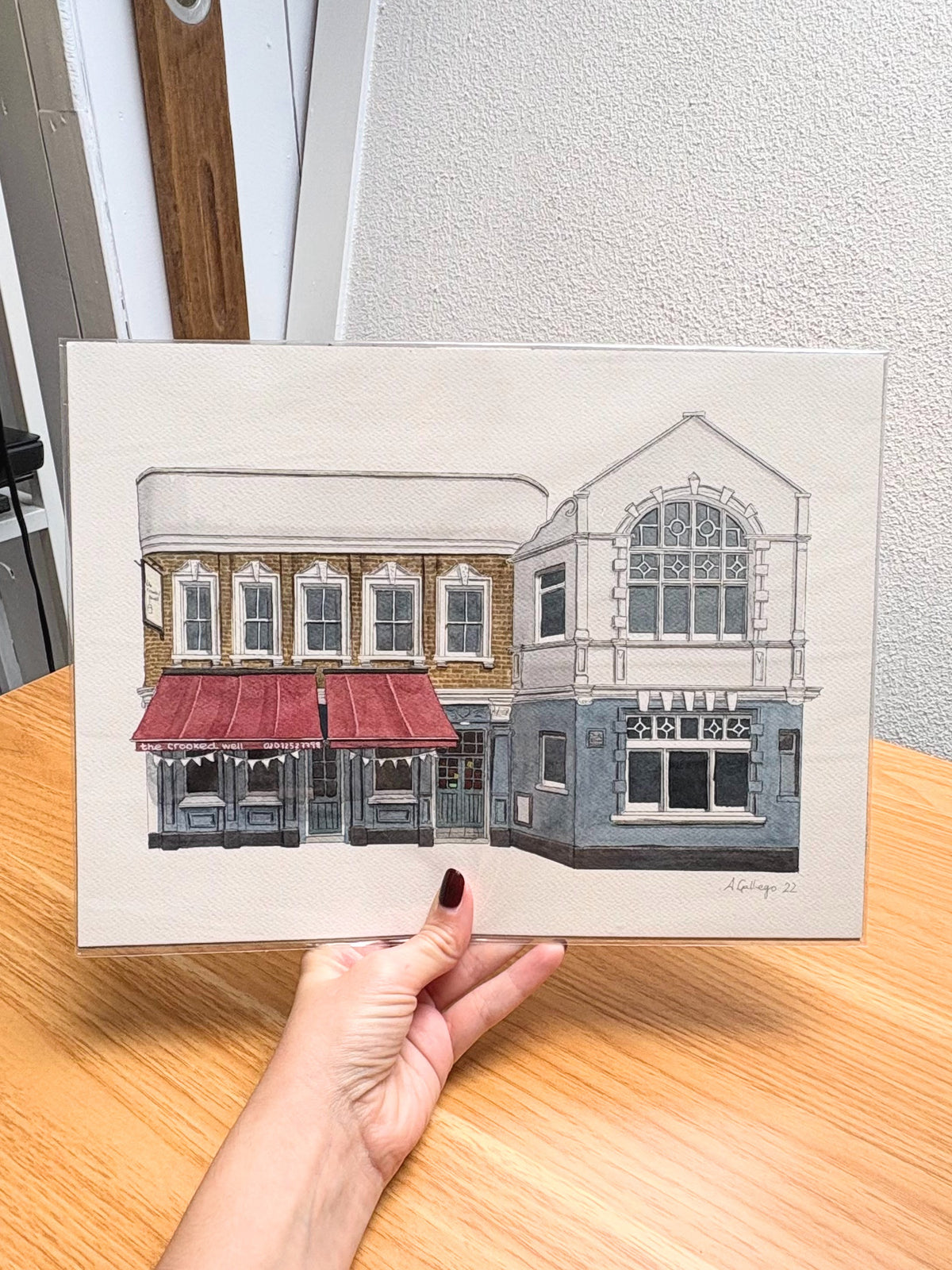 Camberwell - The Crooked Well - Original watercolour painting (unframed)