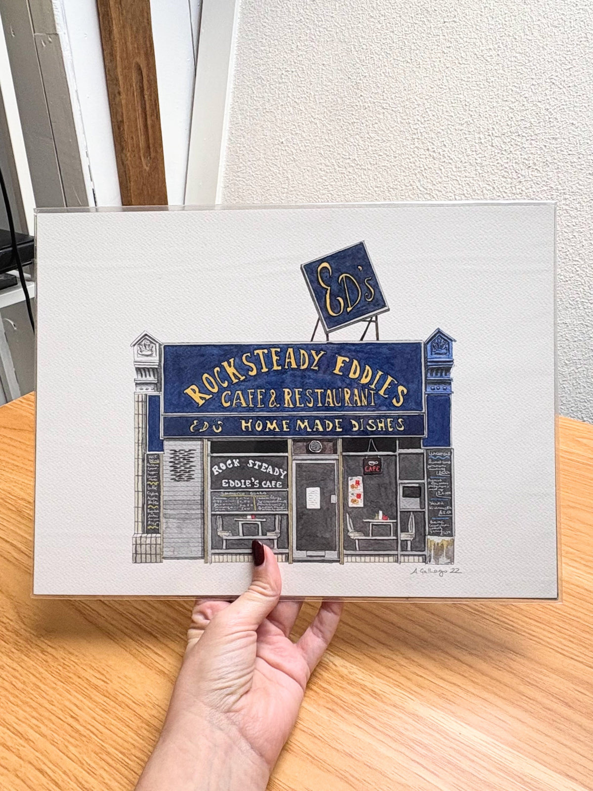 Camberwell - Rock Steady Eddies - Original watercolour painting (unframed)