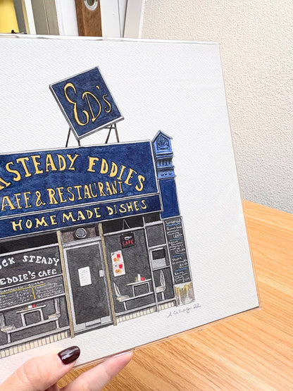 Camberwell - Rock Steady Eddies - Original watercolour painting (unframed)