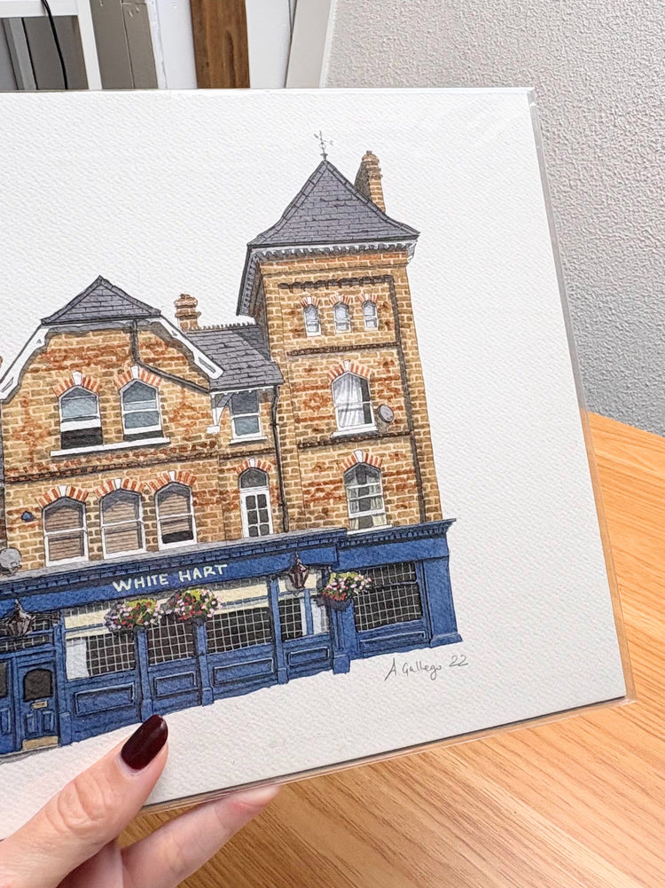 Crystal Palace - The White Hart - Original watercolour painting (unframed)