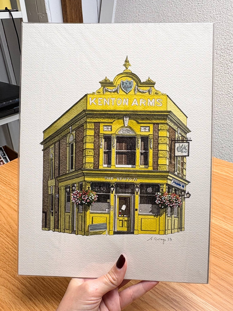 Hackney - The Kenton - Original watercolour painting (unframed)
