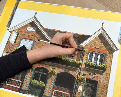 Balham - The Nightingale - Greeting card with envelope