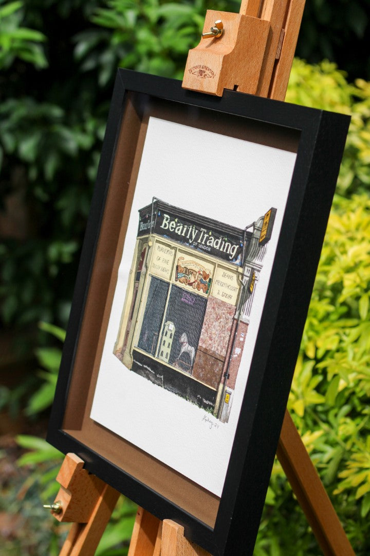 Penge - Bearly Trading - Original watercolour painting (framed)