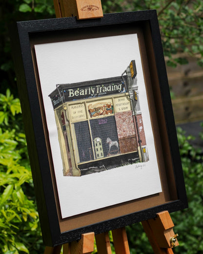 Penge - Bearly Trading - Original watercolour painting (framed)