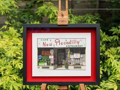 Central - New Piccadilly Cafe - Original watercolour painting (framed)