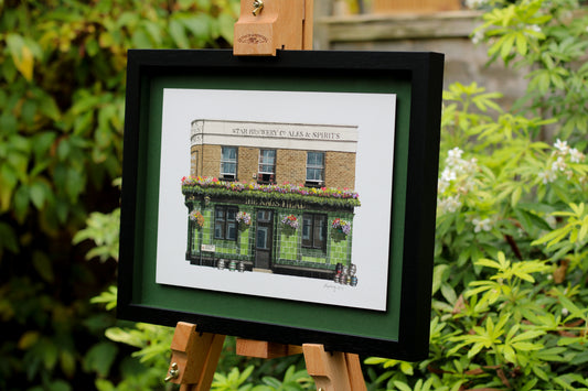 Greenwich - Pelton Arms - Original watercolour painting