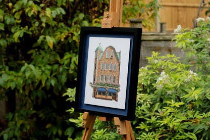 Soho - The Blue Posts - Original watercolour painting (framed)