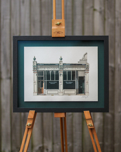 Stoke Newington - Belle Epoque Patisserie - Original watercolour painting (framed)
