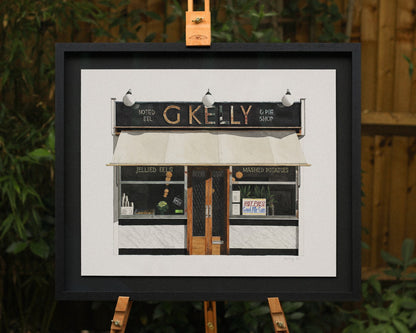 Bow - G Kelly - Original watercolour painting (framed)