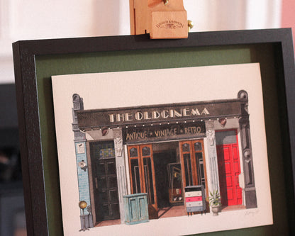 Chiswick - The Old Cinema - Original watercolour painting (framed)