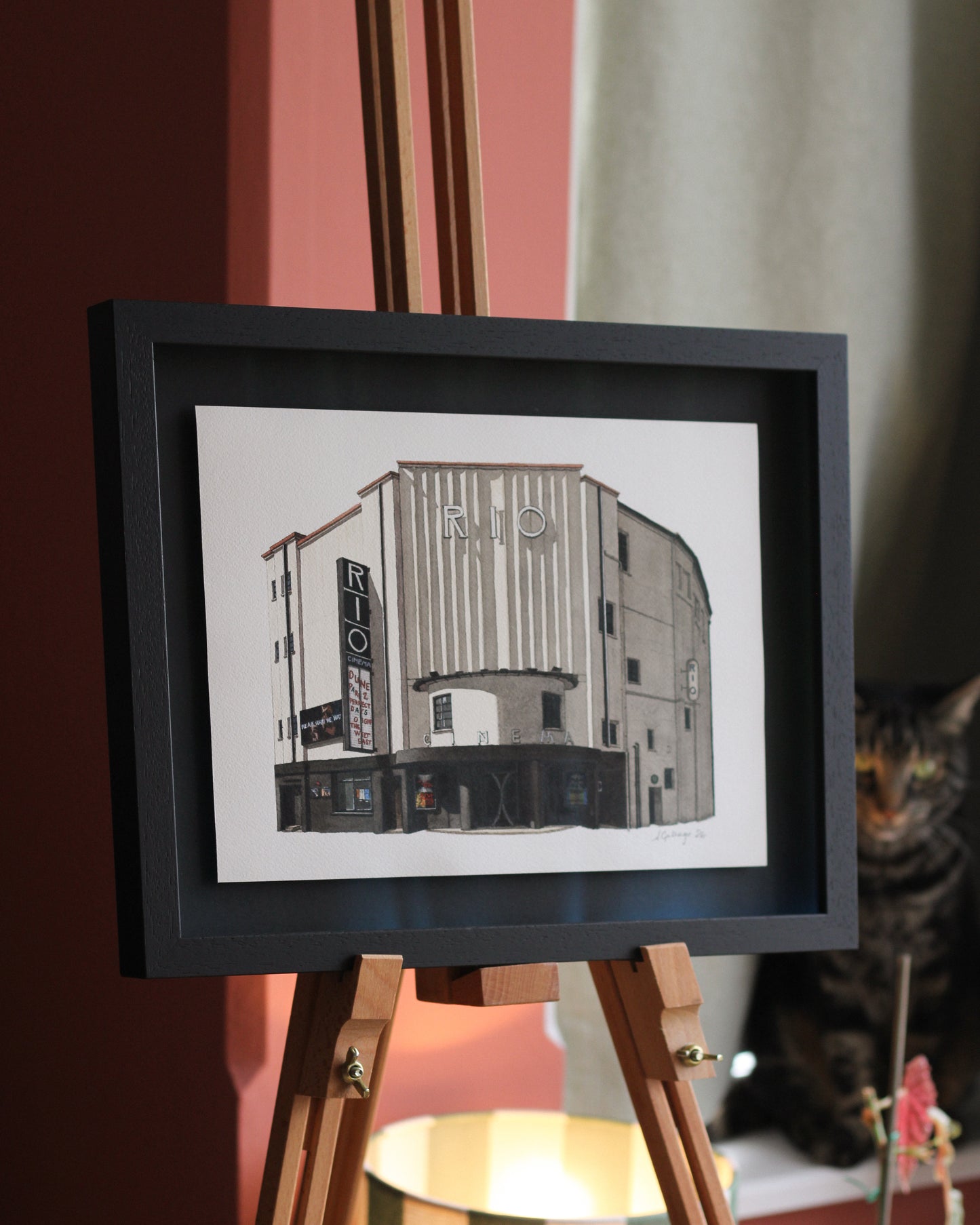 Dalston - Rio Cinema - Original watercolour painting (framed) (Copy)