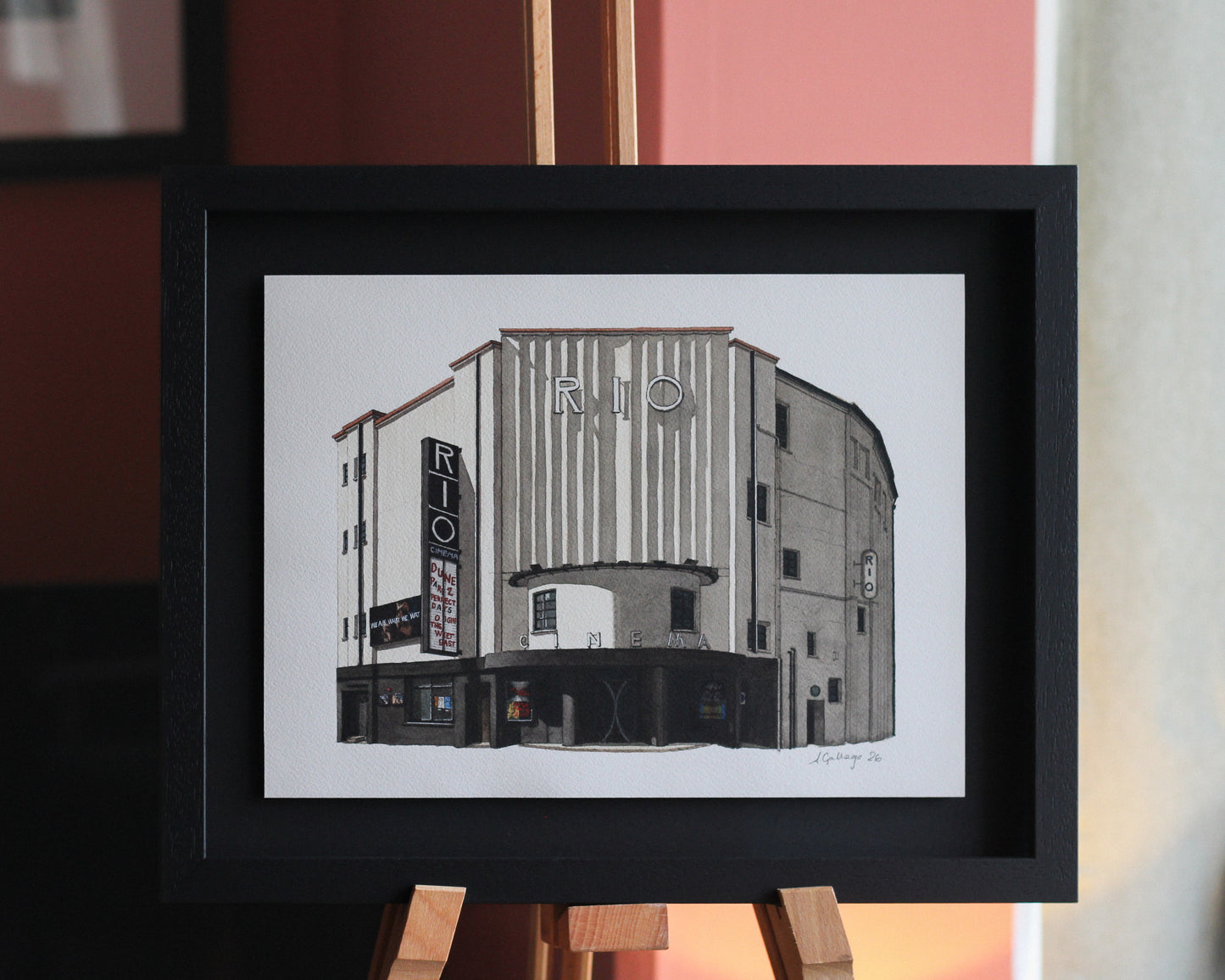Dalston - Rio Cinema - Original watercolour painting (framed) (Copy)