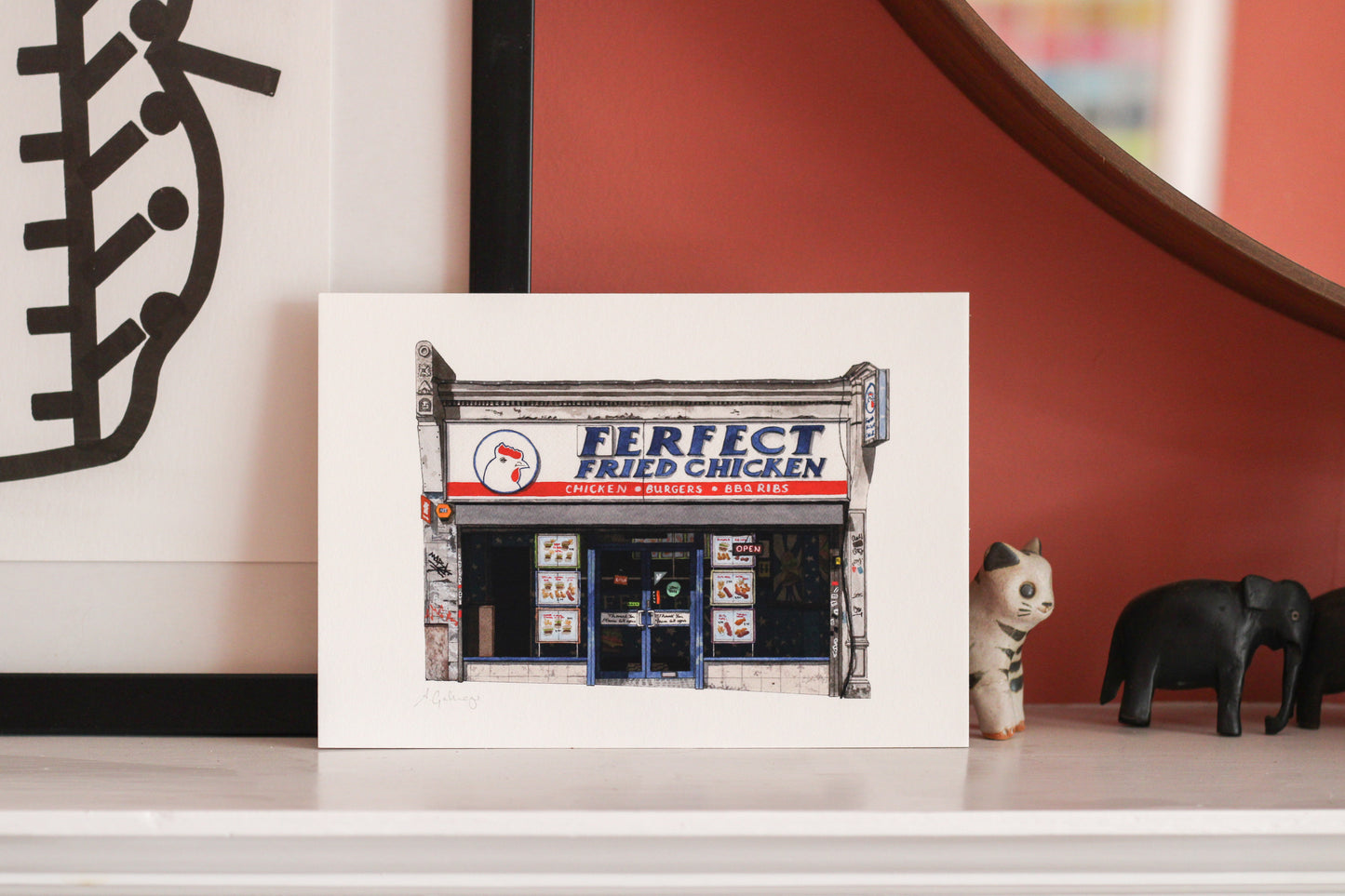 Forest Hill - Ferfect Fried Chicken Shop - Giclée Print (unframed)
