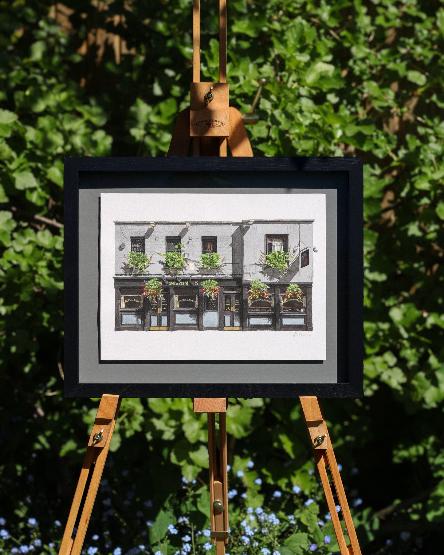Holborn - Seven Stars - Original watercolour painting (framed)