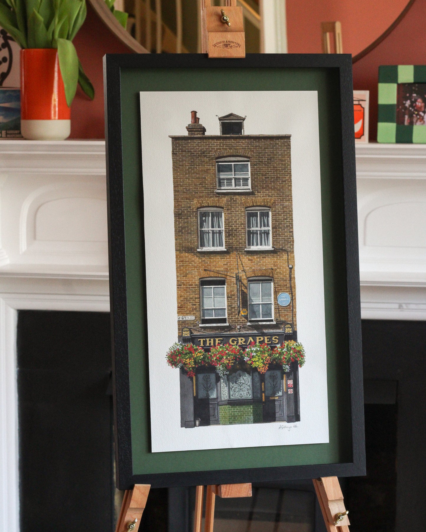 Limehouse - The Grapes - Original watercolour painting (framed)