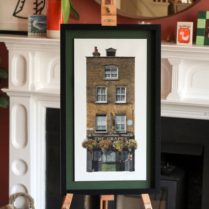 Limehouse - The Grapes - Original watercolour painting (framed)