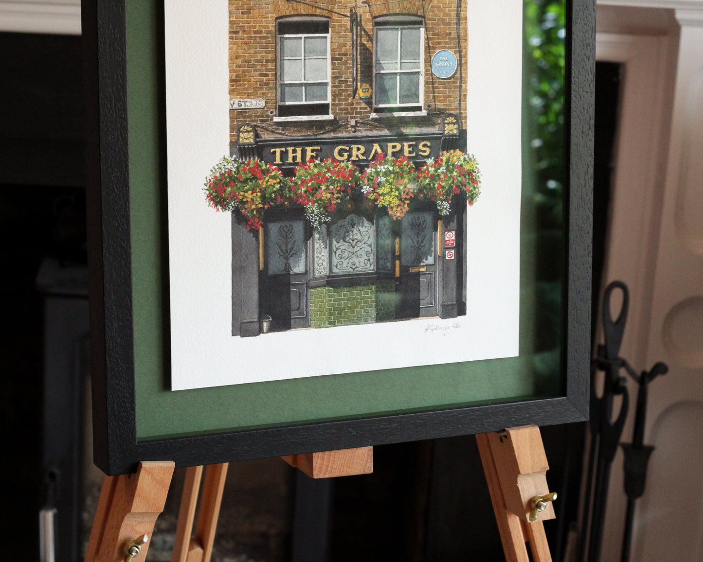 Limehouse - The Grapes - Original watercolour painting (framed)