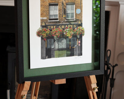 Limehouse - The Grapes - Original watercolour painting (framed)