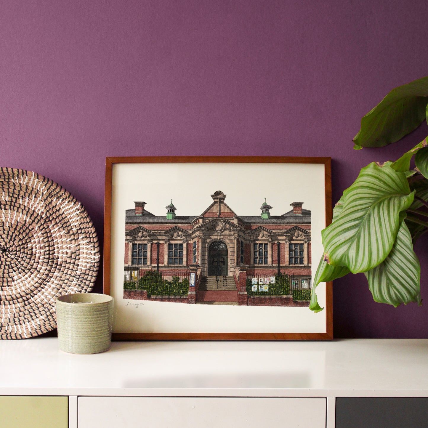 Herne Hill - Carnegie Library - Giclée Print (unframed)