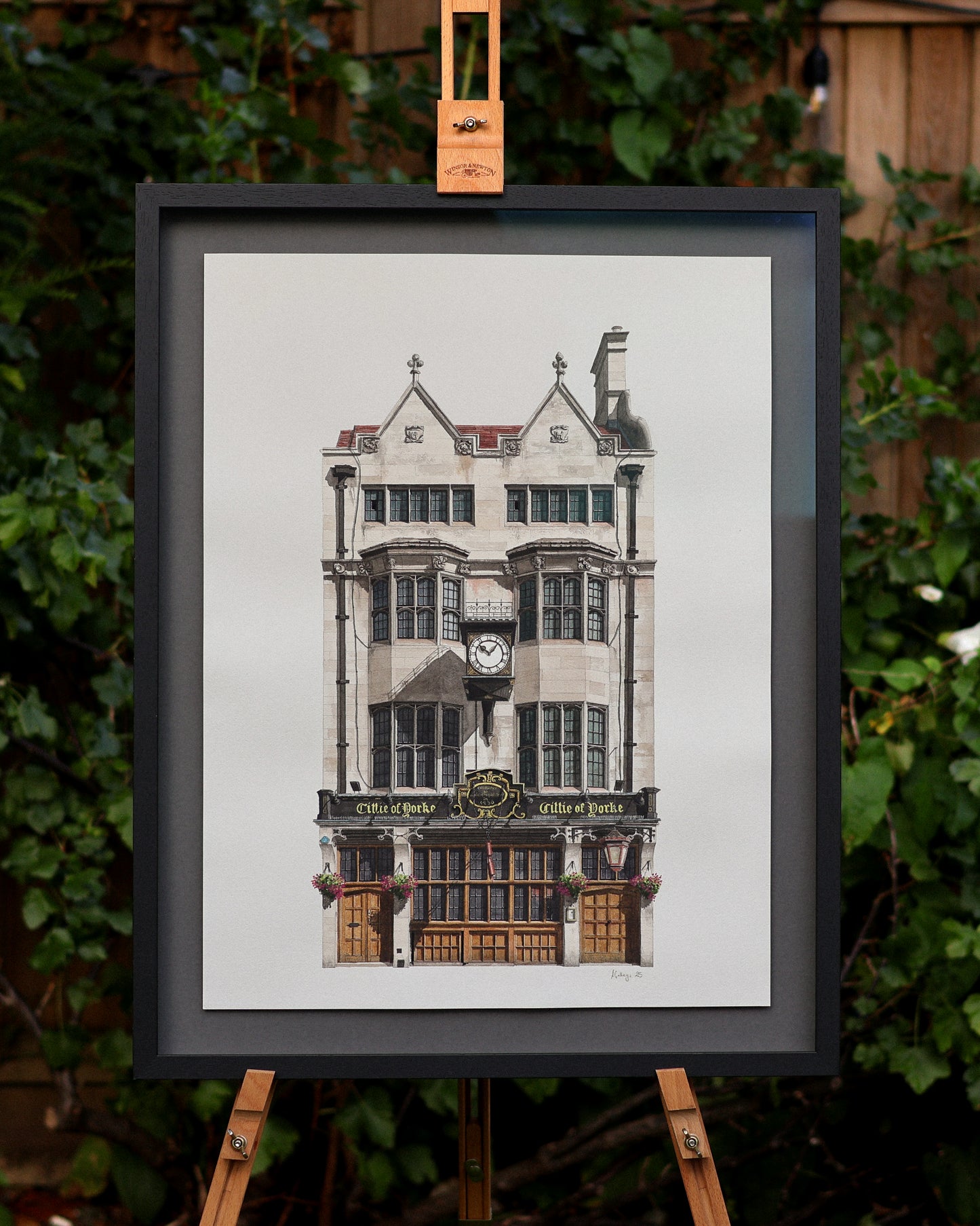 High Holborn - Cittie of Yorke - Original watercolour painting (framed)
