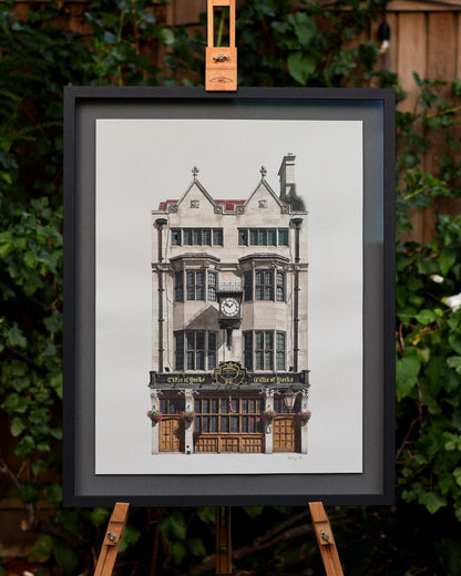 High Holborn - Cittie of Yorke - Original watercolour painting (framed)