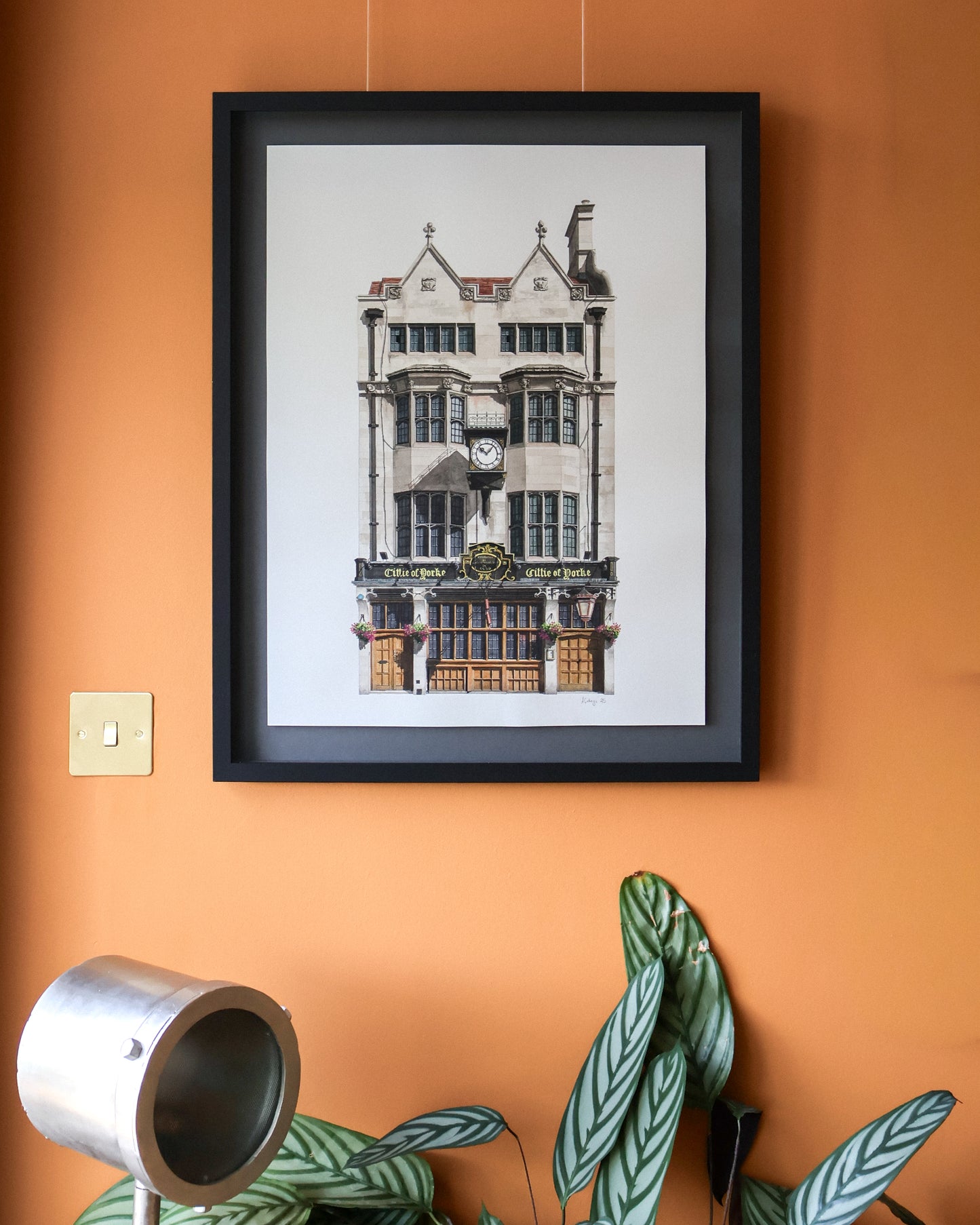 High Holborn - Cittie of Yorke - Original watercolour painting (framed)