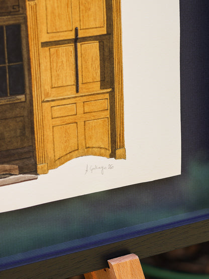 Whitechapel Bell Foundry - Original watercolour painting (framed)